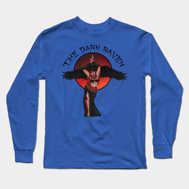 Dark raven Dancer Long Sleeve T-Shirt by The Dark Raven